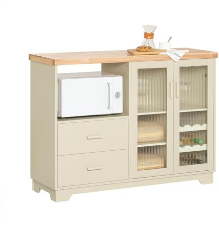 SoBuy Kökshylla Mikrovågsskåp Köksskåp Sideboard FSB81-MI