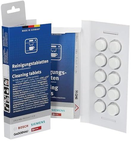 10 00312295 Cleaning Tablets for Espresso Coffee Makers for Bosch, Gaggenau, Neff and Siemens