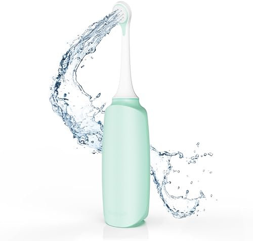 HappyPo – Po Dusche mit Aufbewahrungstasche – Optimiertes Design – Portable Bidet - sanft zur Haut – für Damen, Herren und Kinder – für Po und Intimbereich – sanft und sauber – Mint