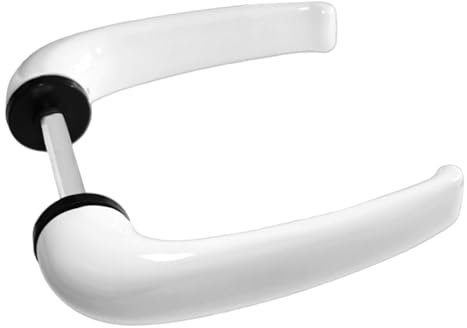 Sivenci - Ensemble de Poignées pour Portes Sans Rosace | Poignée Sans Rosace pour Porte (Ensemble) | Laqué Blanc