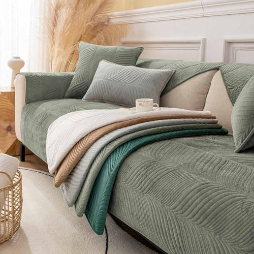 MTHGH Sofabezug Ecksofa l Form Wasserdicht sofaschoner rutschfest Hund Katze Couch Überzug Ecksofa u Form Decke Universal 3/2/4/1sitzer Sofa(A22,70x180cm)