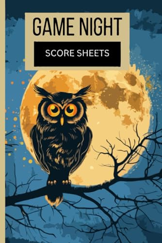 Game Night Score Sheets - 140 Blank Score Pads for Family Game Night - Game Scoring Notebook - Game Score Pads - Gaming Log for Game Nights - For Board Games, Dice & Card Games, Chess, Trivia and More