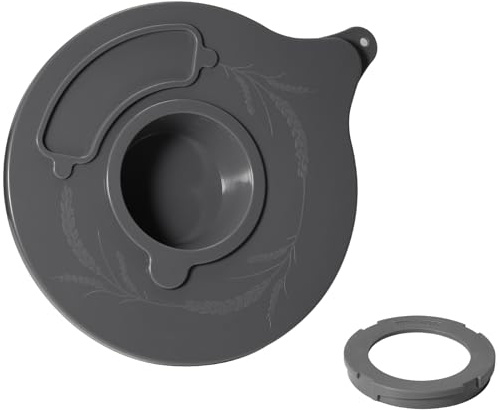 Glass Bowl Lid for KitchenAid K5GB 5 Quart Tilt-Head Stand Mixer, Mixer Bowl Cover Prevent Dry/Wet Ingredients Splash-Outs, Mixer Splash Guard with Extra Pouring Window
