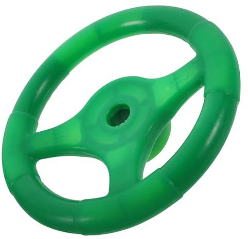 TOYANDONA Playground Steering Wheels Accessories Plastic Swingset Steering Wheel Pirates Ships Steering Wheel Playset for Outdoor Backyard Treehouse Playground Jungle Gym Green, 16.50X16.50X4.00CM
