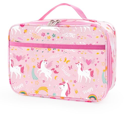 MOKANI Lunch Bag Kids, Insulated Lunch Box for Boys Girls | Portable Meal Tote Kit, Back to School Gifts, Water-Resistant Multi-Compartment Bags for School Home Office Teenagers Women