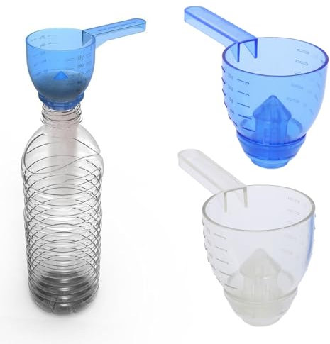 Cuchara Multiusos, Cuchara Medidora con Embudo, Preparación sin Derrames de Proteína en Polvo, Creatina, Fórmula para Bebés, Cuchara Medidora con Cuchara Medidora