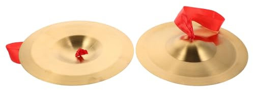 ibasenice Schlagfingerbecken Metall Für Junge Mädchen Erwachsene Kleine Gongs Traditionelle Chinesische Musikinstrumente Fingermusikinstrumente Mit Fingerschlaufen Leicht Zu Greifen Verwende