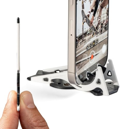 GEOMETRICAL Pocket Tripod PROv2 - Card Format Stand for iPhone, Panda White Universal Kit