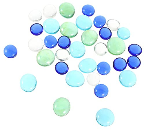 Cabilock 3 Bags of Aquarium Glass Gravels Fish Tank Multi-use Colorfulplace Glass Beads Glass Stones Decor