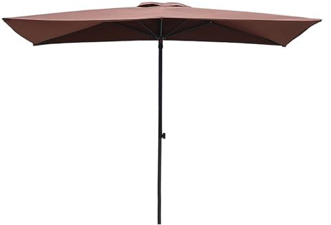 YAVYAV Ombrellone Da Esterno Semi-rettangolare Da 250 Cm X 130 Cm Con Altezza Regolabile Per Parete, Appartamento, Balcone, Terrazza, Veranda(Dark green)