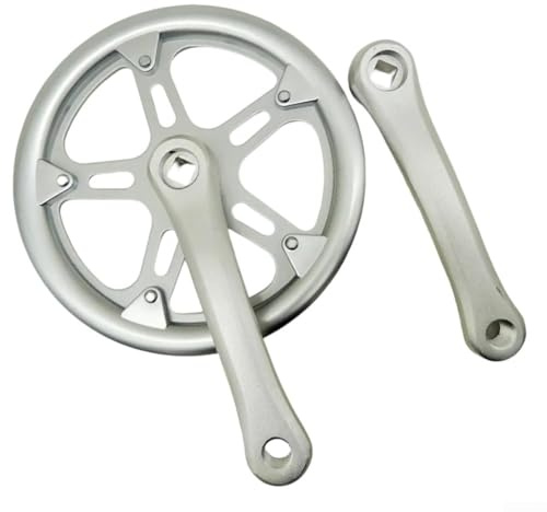 Single Speed Bike Kurbelgarnitur 46T, leichtes AL6061 Aluminium, 152 mm Länge mit Vierkantloch