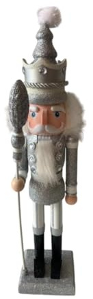 Milageto Decoración Decorativa de Navidad Adorno Figuras de decoración de Navidad Adorno de muñeco de Cascanueces Coleccionable para decoración de Patio de,