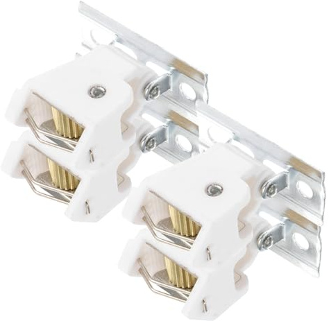 CLISPEED Cierre para Cortinas Romanas De Plástico y Hierro, Juego De 4 Piezas, Tamaño Pequeño, Accesorio para Persianas De Bambú, Uso Doméstico Apartamento y Oficina