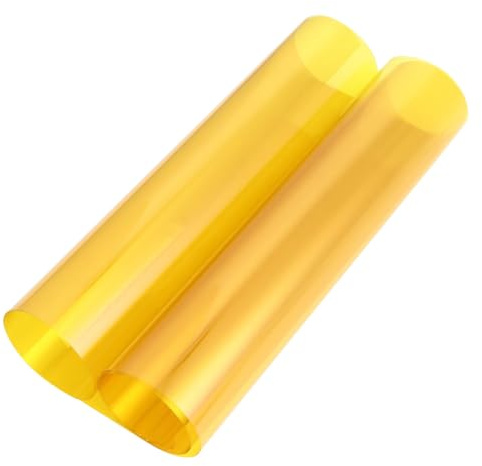 FONDOTIN Farbfilm Drehen LED Farbfolie Film Blitz Filter PET Material Zuschneidbare Größe für Stroboskop Fotostudio Bastelfolien Lichtfilter Gelb Transparent
