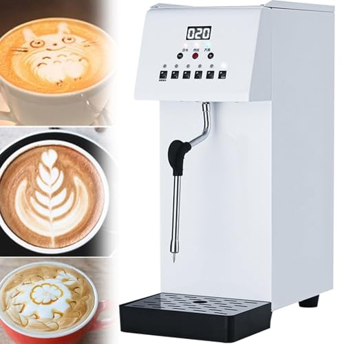 Montalatte, 6L elettrico, controllo touch intelligente, macchina per schiumare il latte a vapore elettrico, macchina per schiumare il latte e il caffè, per latte cappuccino, cioccolata calda