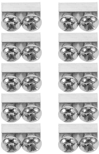 Hoement Morsetti per Cavi in Acciaio Inox 30 Pezzi M3 3mm Doppio Foro, Supporti Regolabili per Lampade Sospese, Fermacavo Resistente per Uso Interno ed Esterno