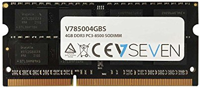 V7 V785004GBS V7 4GB DDR3 PC3-8500 - 1066mhz SO DIMM Notebook módulo de memoria - V785004GBS