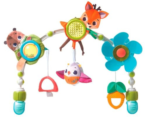 Tiny Love Musical Nature Stroll Activity Arch, 0+ Monate, Kinderwagen Bogen mit Tierspielzeug, Spielbogen mit Spielfiguren, passt zu den meisten Kinderwagen, Into the Forest
