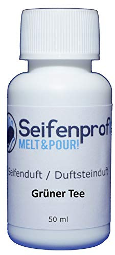Seifenprofis 50 ml tvåldoft (grönt te) doftolja för tvåltillverkning 100 % veganska badbomber, ljusdoft, rumsdoft, tvålgjutning