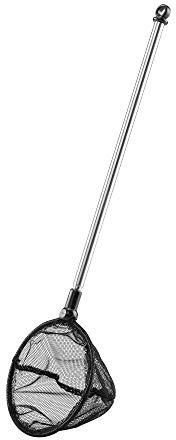 Lpraer Aquarium Fish Net 3.5 Round Fish Net with Extendable 9.8-24.4 Telescopic Stainless Steel Long Handle Fine Mesh for Fish Tank