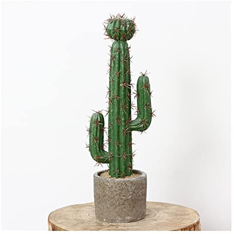 WYFC Grandes Plantas Falsas, Cactus Artificiales con macetas, sin Mantenimiento, Plantas Verdes Falsas for Sala de Estar Decoración del Dormitorio del balcón (Color : 16.1in)
