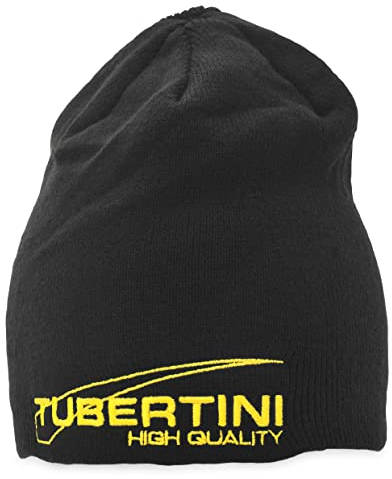 Tubertini, Berretta Cuffia Tube Black, Art. 70155, Nera, Taglia Unica