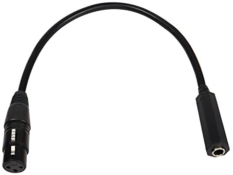 QIANRENON XLR Female to 1/4 Female Balance Cable Adapter TRS 6.35mm to XLR 3 Pin Mono Audio Connect Convert Interconnect Cable 36cm/14.2in