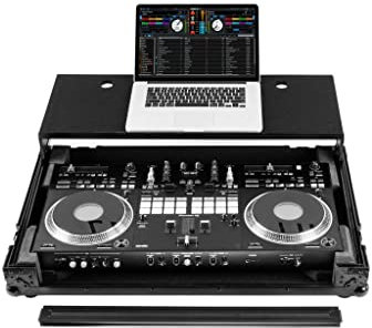 Pioneer DDJ-REV7 Flightcase mit Rollen und Laptop-Plattform, Schwarz
