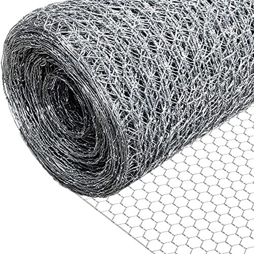 PROREGAL Maschendrahtzaun Sechseckgeflecht KEEPY | Höhe 0,5 Meter, Länge 25 Meter, Maschenweite 13mm, Drahtstärke 0,7mm, Verzinkt | Drahtzaun Hasendraht Kaninchendraht Hühnerdraht Drahtzaun