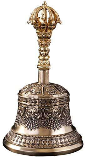 Tischglocke Service Glocke Klassische Feierliche Reliefdekoration des Hotels Handglocke, Alte Mutter Macht Auf Sich Aufmerksam Anrufsglocke, Color : Vintage Color, S : 6.3 * 3.5 inche