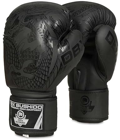 DBX BUSHIDO Sport Boxhandschuhe Sparring Black Dragon 8oz - Boxing Gloves für Kampfsport - Box Handschuhe - Kickbox Handschuhe - Punchinghandschuhe
