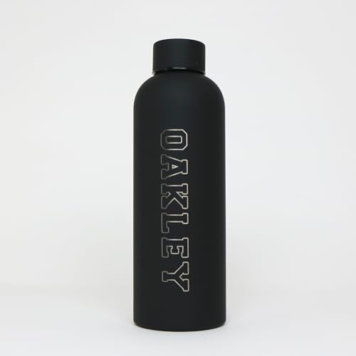 Cribstar Borraccia personalizzata con incisione, isolata | Borraccia in acciaio inox | Borraccia a doppia parete mantiene calda per 12 ore e fredda per 24 ore 500 ml | Thermos (Nero)