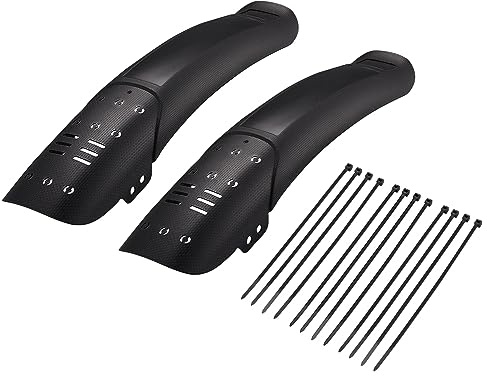 Blueshyhall Schutzbleche Fahrrad für 20 26 27,5 29 Zoll Fahrrad, Mud Guard Bike Set für Mountainbike Carbon Muster Schwarz, Fahrrad Kotflügel Set Vorne und Hinten MTB