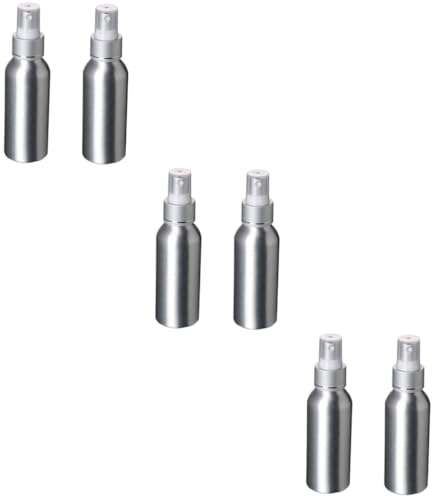 POPETPOP 6pcs Empty Spray Bottle for Travel Perfume Hair Spray Refillable Travel Containers Fine Mist Nozzle Random Color