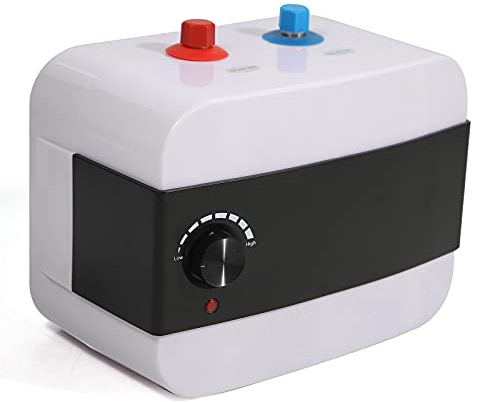 Haitiahote Scaldacqua istantaneo, 6 L, 1,5 KW, Temperatura impostata fino a 65 °C, Resistente alla pressione, Elettrico ad accumulo, Bianco