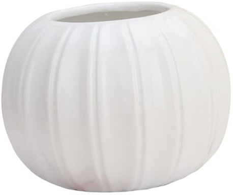 Zerodeko Elegante Blumenvase Aus Keramik mit Kreativem Kürbis-Design für Blumenarrangements