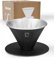 LAMBDA COFFEE® SIERRA Handfilter Kaffee Schwarz I 1 Tasse l Pour Over Kaffeebereiter klein & leicht I Größe: V01 I Kaffeefilter Wiederverwendbar Edelstahl I Filter Kaffee I inkl. Karabiner