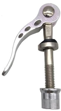 NORAZE 1 STÜCKE Schnellspanner Schraube Bolzen M8 50/55/60/65/75mm Bike Sattelstütze Klemmbolzen Hebel Spieß Radfahren Fahrradteile Werkzeug(M8x50mm Silver Color)