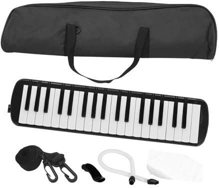 Melodica Musikinstrument mit 37 Tasten, Melodica mit 37 Tasten | Lustiges Luftpiano, Melodica Musikinstrument für Klavier, tragbar, praktisch