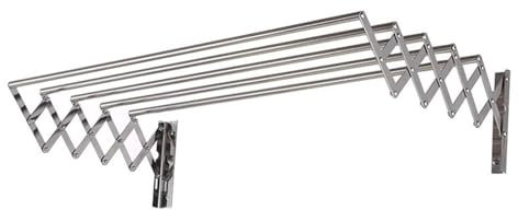 Wäscheständer, Wäscheständer – Wandmontage – einziehbar – Wäscheständer in Pferdeform, zusammenklappbarer Kleiderbügel mit 5 Handtuchstangen, Trockner für die Ehe (80 cm)