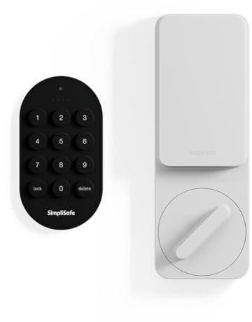 SimpliSafe Smart Lock Series 2 (White) for The Gen 3 Home Security System