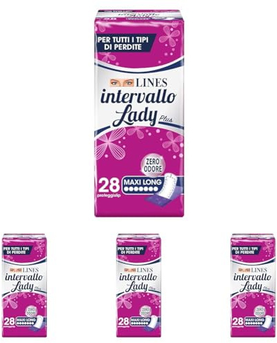 Lines Intervallo, 28 Proteggislip (Confezione da 4)