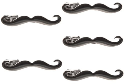 VALICLUD 5stücke Krawattenklammer Im -design Accessoire Für Anzüge Für Hochzeiten Und Geschäftliche Anlässe Praktische Verwendung Für Gängigen Krawatten