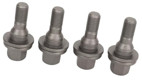 BASPHHH écrou Jante Compatible avec Peugeot pour 206 1998-2016 pour 207 2006-2016 Boulons de Roue hexagonaux Écrous de Pneu Goujons 003549817