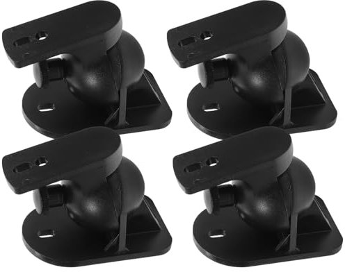 FUNNETOYU 4 Pezzi per Altoparlanti Staffe per Diffusori Satellitari Facile Installazione per Audio Surround per Home Theatre e Domestici