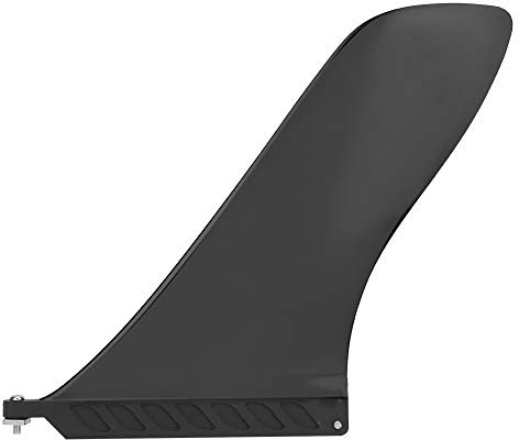 Alomejor Anomalie Surfboard Flosse Langleichte Leichtflosse für Longboard- und Paddle-Board-Surfzubehör Umweltfreundlich PVC Black 9in