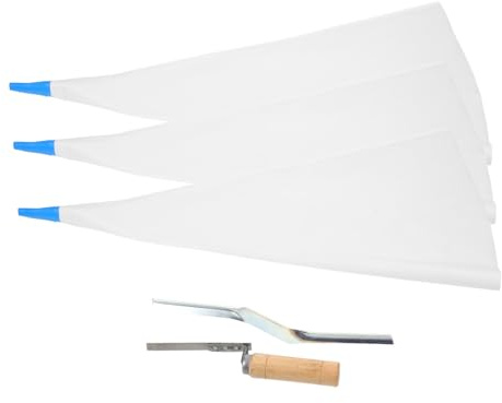 NUOBESTY Poche Robuste De Mortier Avec Embout Métallique Pour Jointoiement Précis De Carrelage Et Travaux De Briquetage Anti-fuite
