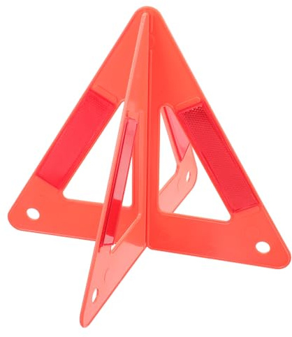 TOYZFRIENDY Triangle de Signalisation de Sécurité Routière Plastique Panneau Réfléchissant Urgence pour Voiture Kit Triangle Avertissement pour Assistance et Maintenance