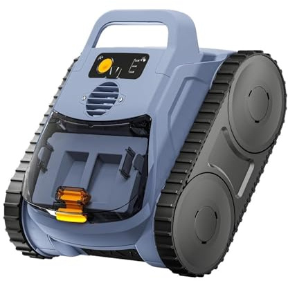 AYJYZHIAG Aspirateur de Piscine, Robot Nettoyeur, aspirateur escamotable, Navigation par Sonar, piscines Hors Sol et creusées
