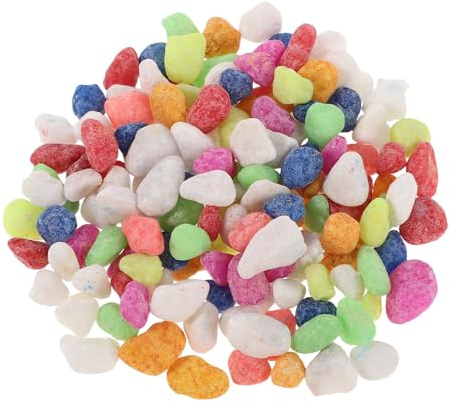 FONDOTIN Bunte Topfpflanzendekoration aus Stein ziersteine dekosteine mini kieselsteine für blumentöpfe Pflanzen Kies Fischtankstein flusssteine Steine zum Eintopfen